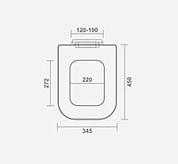 HINDWARE ENIGMA / CUBE MODEL TOILET SEAT COVER LID SOFT CLOSE  PART CODE PE: H 505267 SW PP