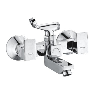 Wall Mixer Bath Tele Shower arrangements with leg, wall flanges & Crutch PARTCODE PE-S9933