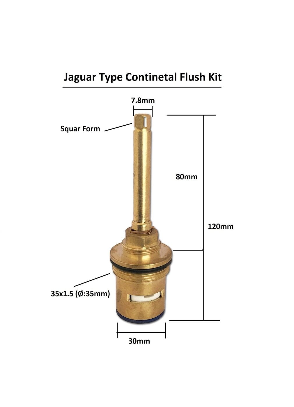 PE 1086 JAQUAR TYPE SPINDLE CONTI. FLUSH CERAMIC 35x1.5"