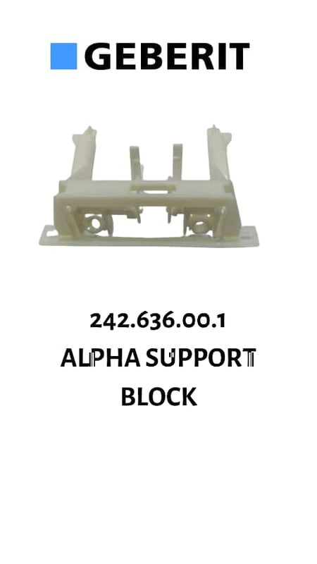 GEBERIT ALPHA CONCEAL TANK FLUSH PLATE SUPPORT BLOCK ALPHA SUPPORT BLOCK