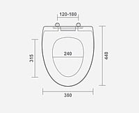 HINDWARE  AVIOR MODEL TOILET SEAT COVER LID SLOWFALL PART CODE PE:H 514461 SW PP