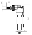 HINDWARE CC 78/80 INLET VALVE 1870(K) PART CODE PE-515233